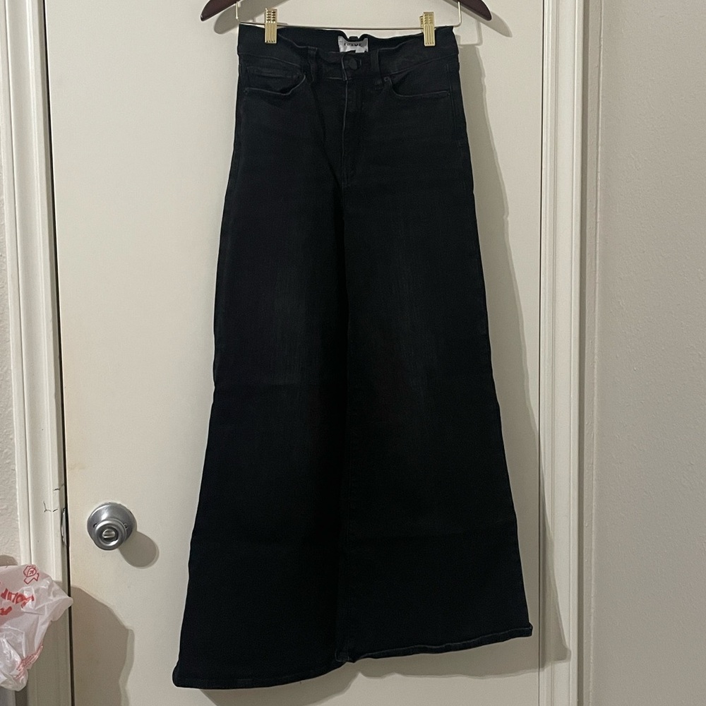 Frame Denim Dark Wide Leg Jeans Size 26